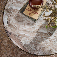 Cohan Coffee Table [Aged Bronze & Marble]
