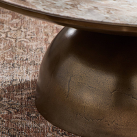 Cohan Coffee Table [Aged Bronze & Marble]