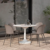 Teyo Outdoor Cafe Table White Terrazzo