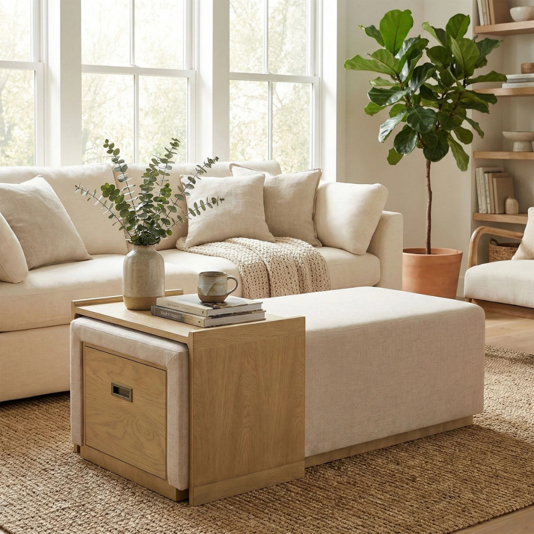 Elara Storage Ottoman