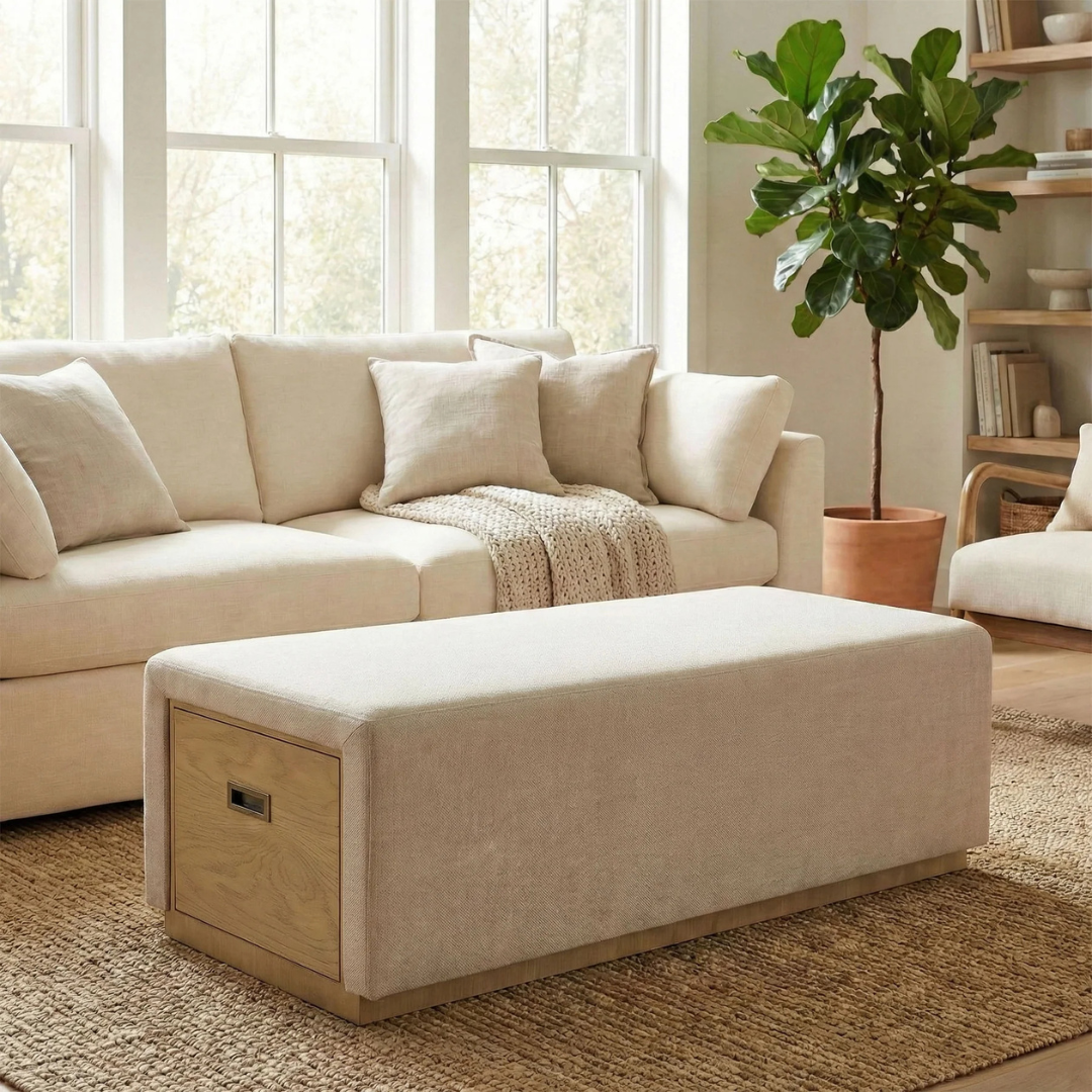 Elara Storage Ottoman
