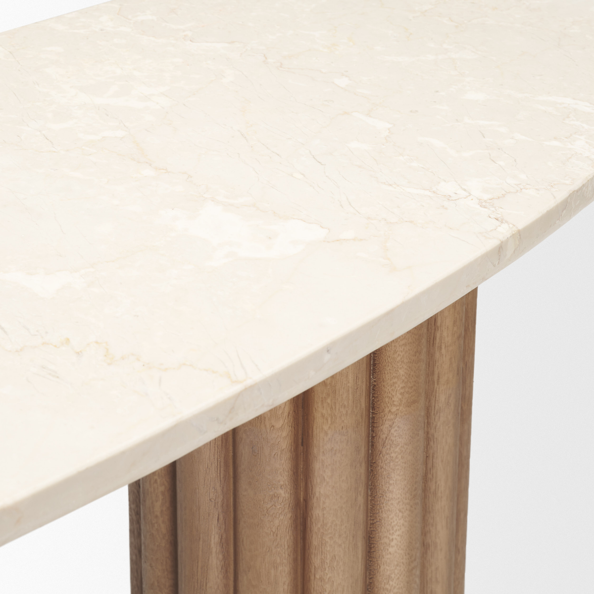 Marbrello Botticino Marble Console Table