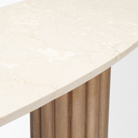 Marbrello Botticino Marble Console Table