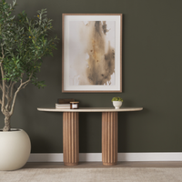 Marbrello Botticino Marble Console Table