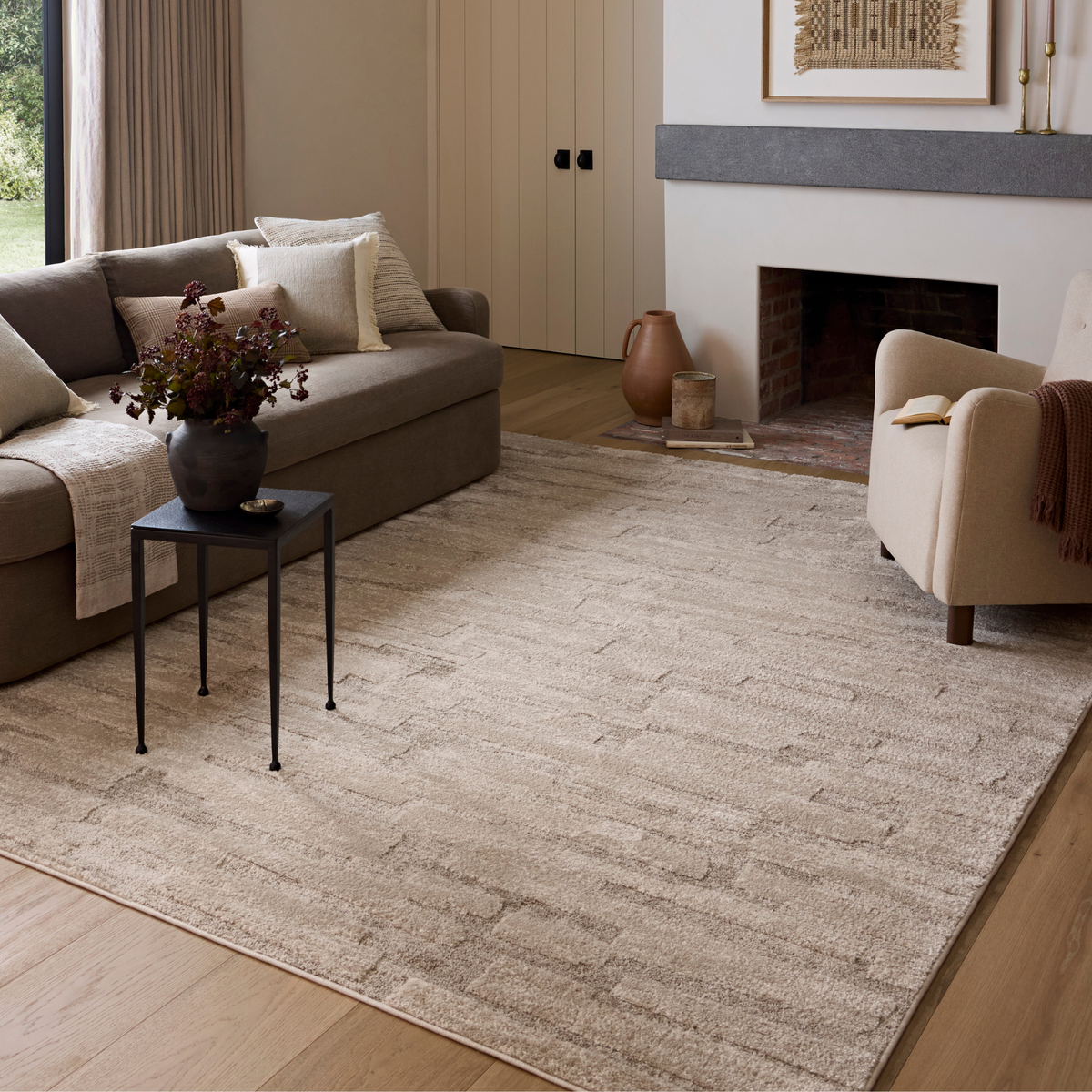 Monty (Amber Lewis × Loloi) MOT-04 Rug [Taupe/Beige]