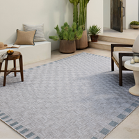 Topanga (Amber Lewis × Loloi) TOP-07 Indoor/Outdoor Rug [Silver/Blue]