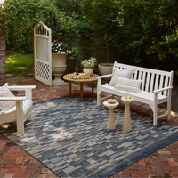 Birch BIR-04 Indoor/Outdoor Rug [Denim/Gold]