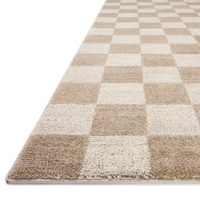 Calvin CLV-01 (Chris Loves Julia × Loloi) Rug [Pebble/Ivory]