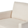 Milan Slipcover Chair With Ottoman