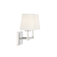 2-Light Bathroom Vanity Light in Polished Nickel