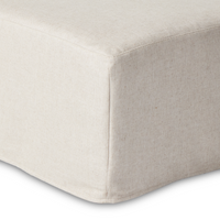 Milan Slipcover Ottoman