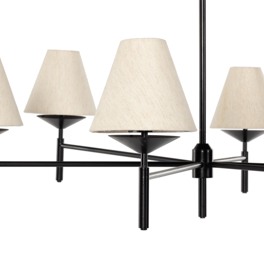 Danna Chandelier Jet Black