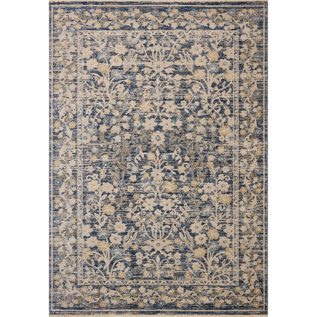 Clarisse CLS-05 Rug [Blue/Beige]