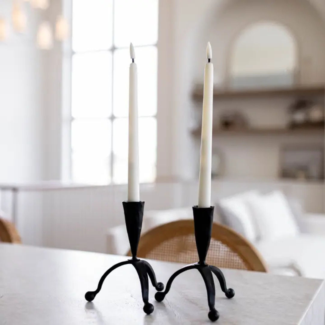 Tapered Iron Candle Holder