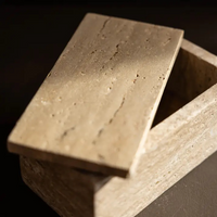 Decorative Travertine Box