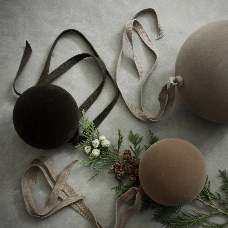 Camel Velvet Ornament