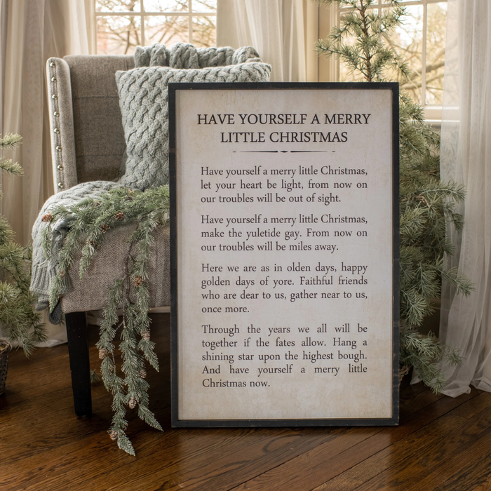 Merry Little Christmas Sign [20" x 30"]