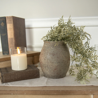 Textured 7" Tin Vase