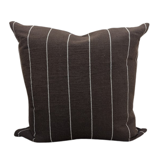 Keisha (Amber Lewis × Loloi) Chocolate / Natural Pillow 18" x 18"