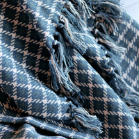 Houndstooth Throw [Teal]