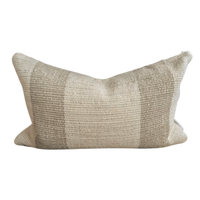 Wool Stripe 16" x 26" Pillow [Mistwood/Ivory]
