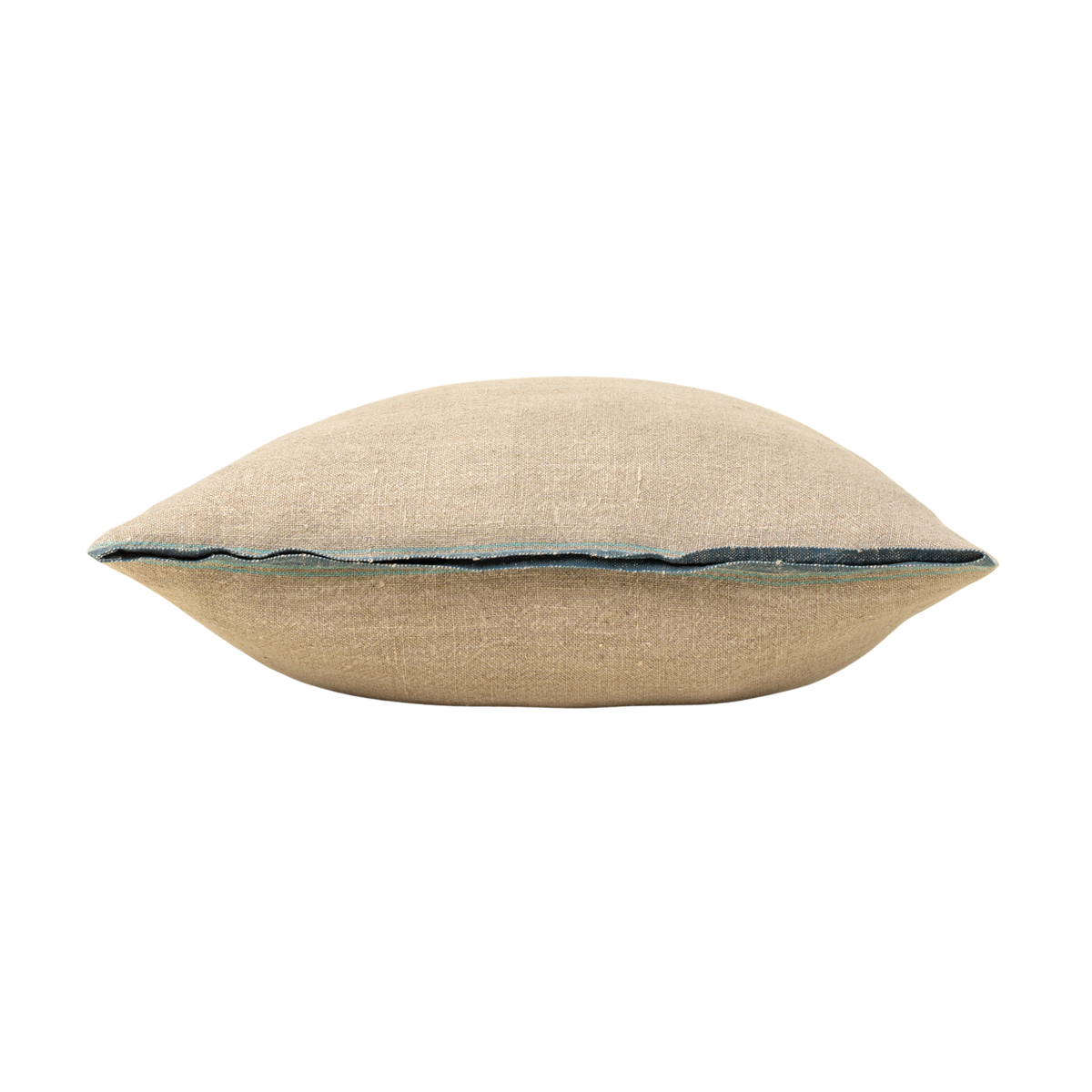 Selvage Belgian Linen Pillow [Denim - 20" x 20"]