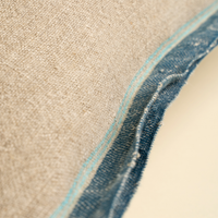 Selvage Belgian Linen Pillow [Denim - 20" x 20"]