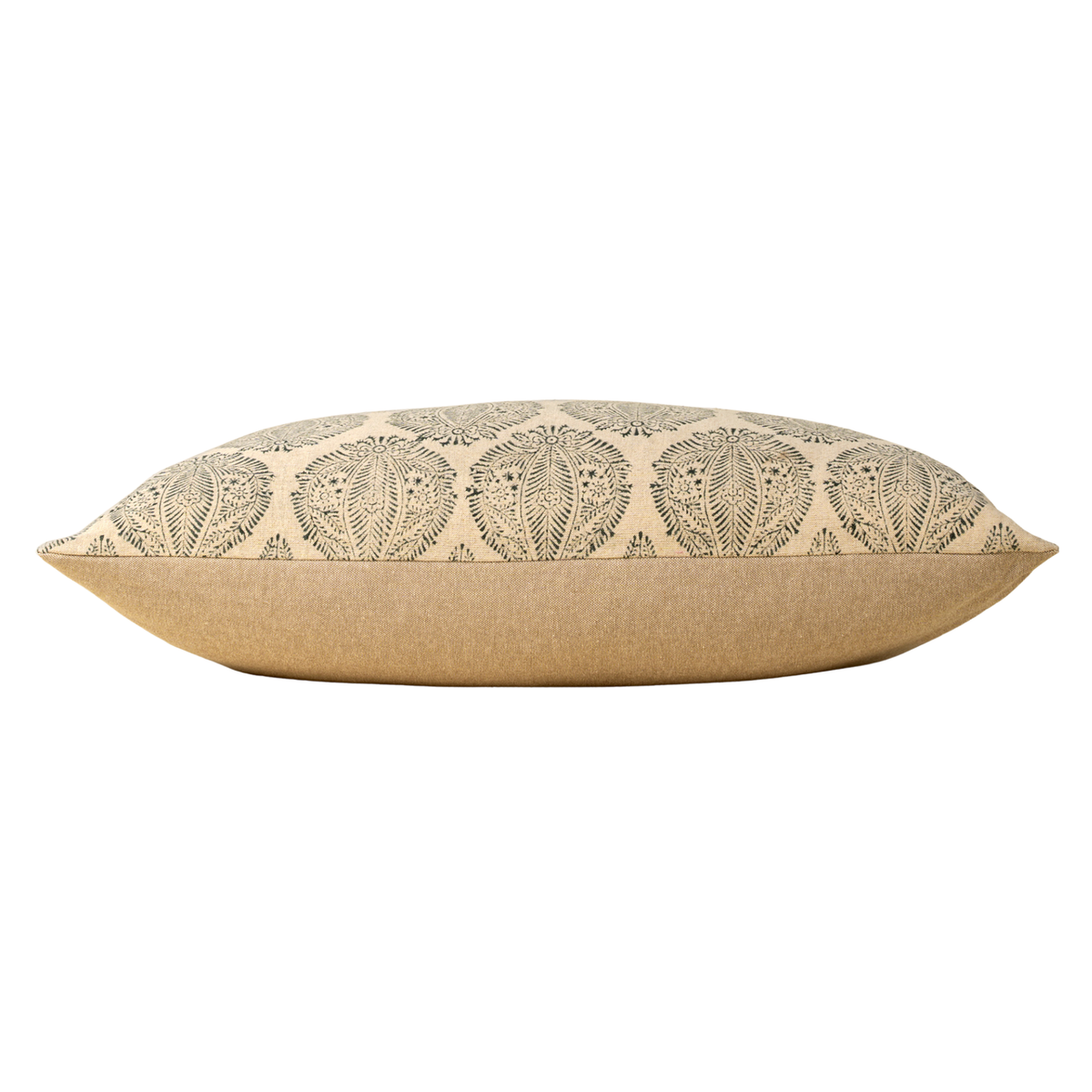 Briar Block Print Lumbar Pillow [Forest Green - 16" x 24"]