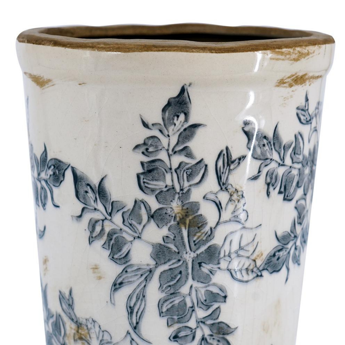 Floral Motif 9.5" Vase
