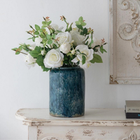 Teal  Ceramic Vase