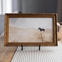 Lone Horse Framed Print [12" x 7"]