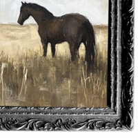Black Stallions Framed Print [Small - 5" x 7"]