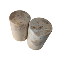 Brown Marble Salt and Pepper Shakers [Set]