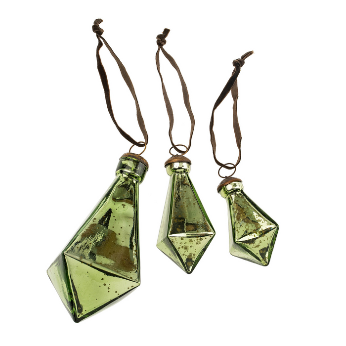 Diamond Droplet Large Ornament [Jade]