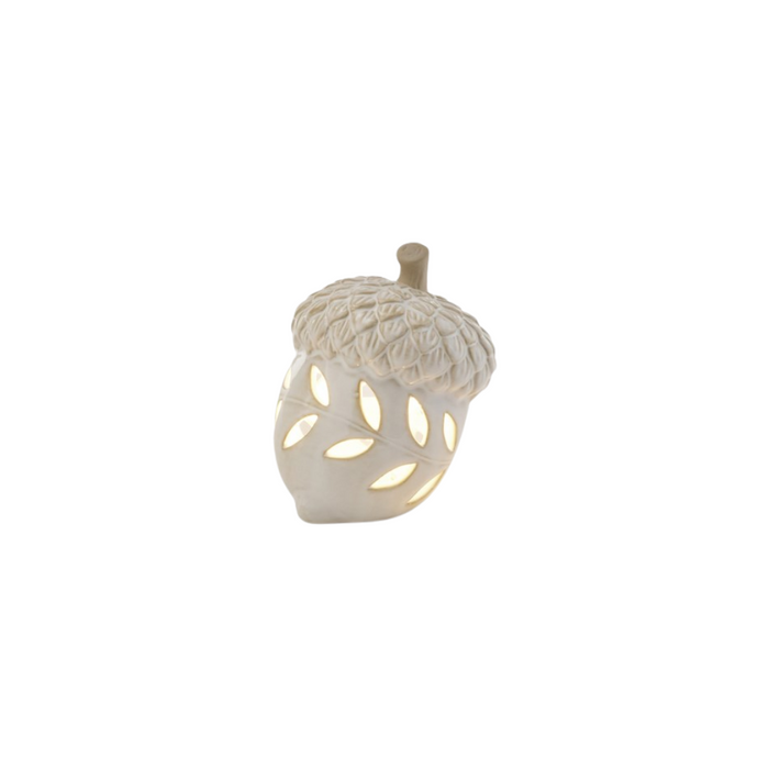 Porcelain Acorn with LED