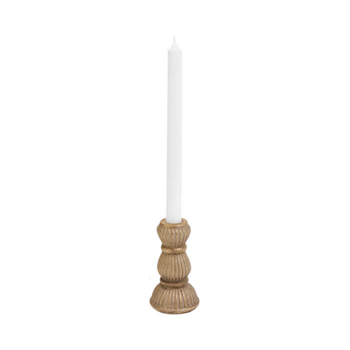 Antique Bronze Cement Candle Holder