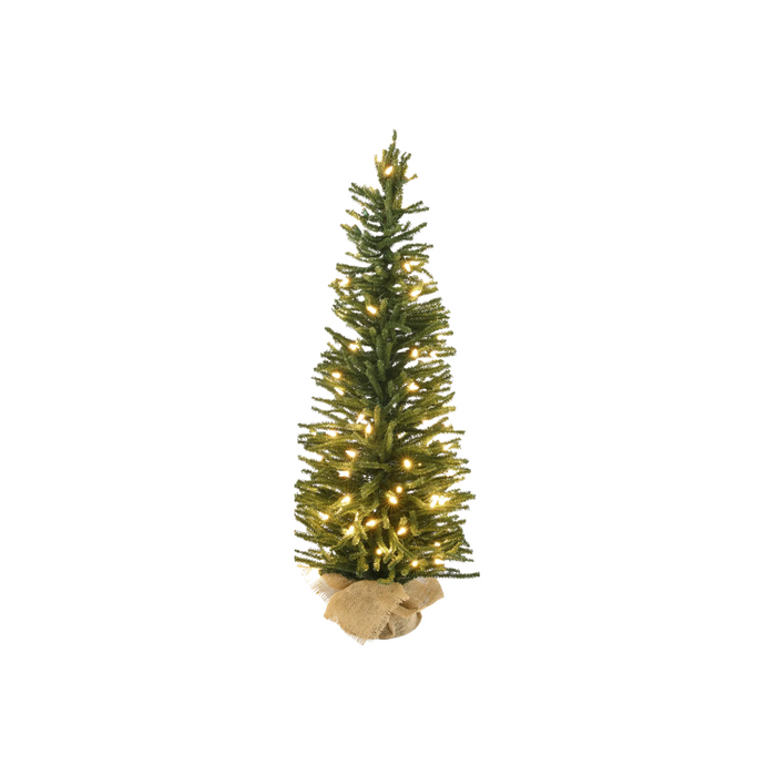 Decorative Tree in Jute Base with LED Lights