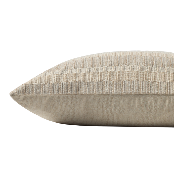 Quiet Stripes 22" x 22" Pillow [Natural/Ivory]