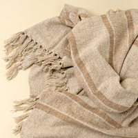 Tulum Striped Throw - Clay
