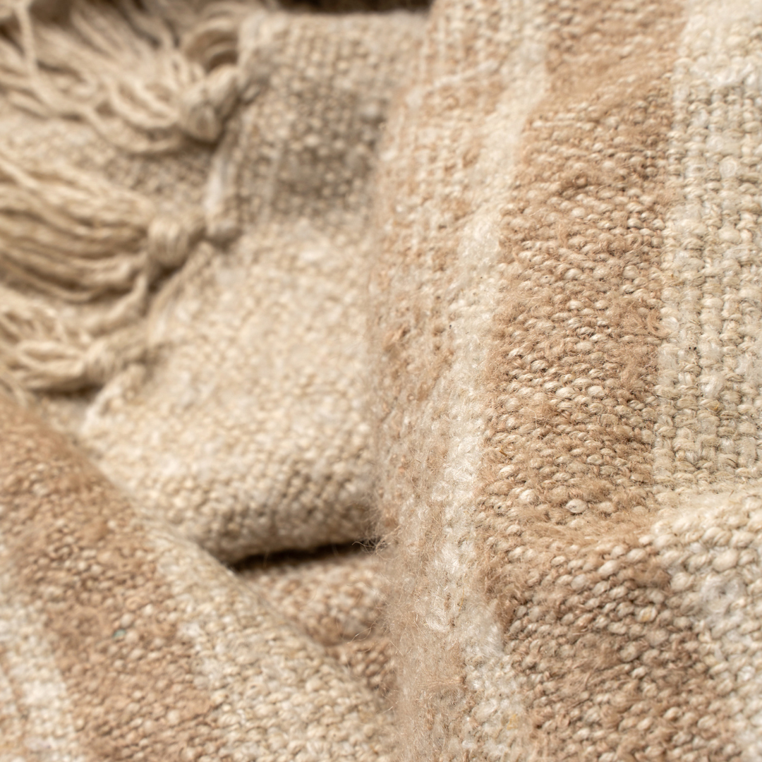 Tulum Striped Throw - Clay