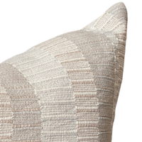 Quiet Stripes 22" x 22" Pillow [Natural/Ivory]