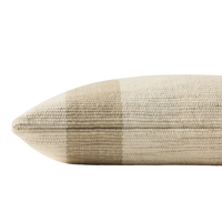Wool Stripe 16" x 26" Pillow [Mistwood/Ivory]