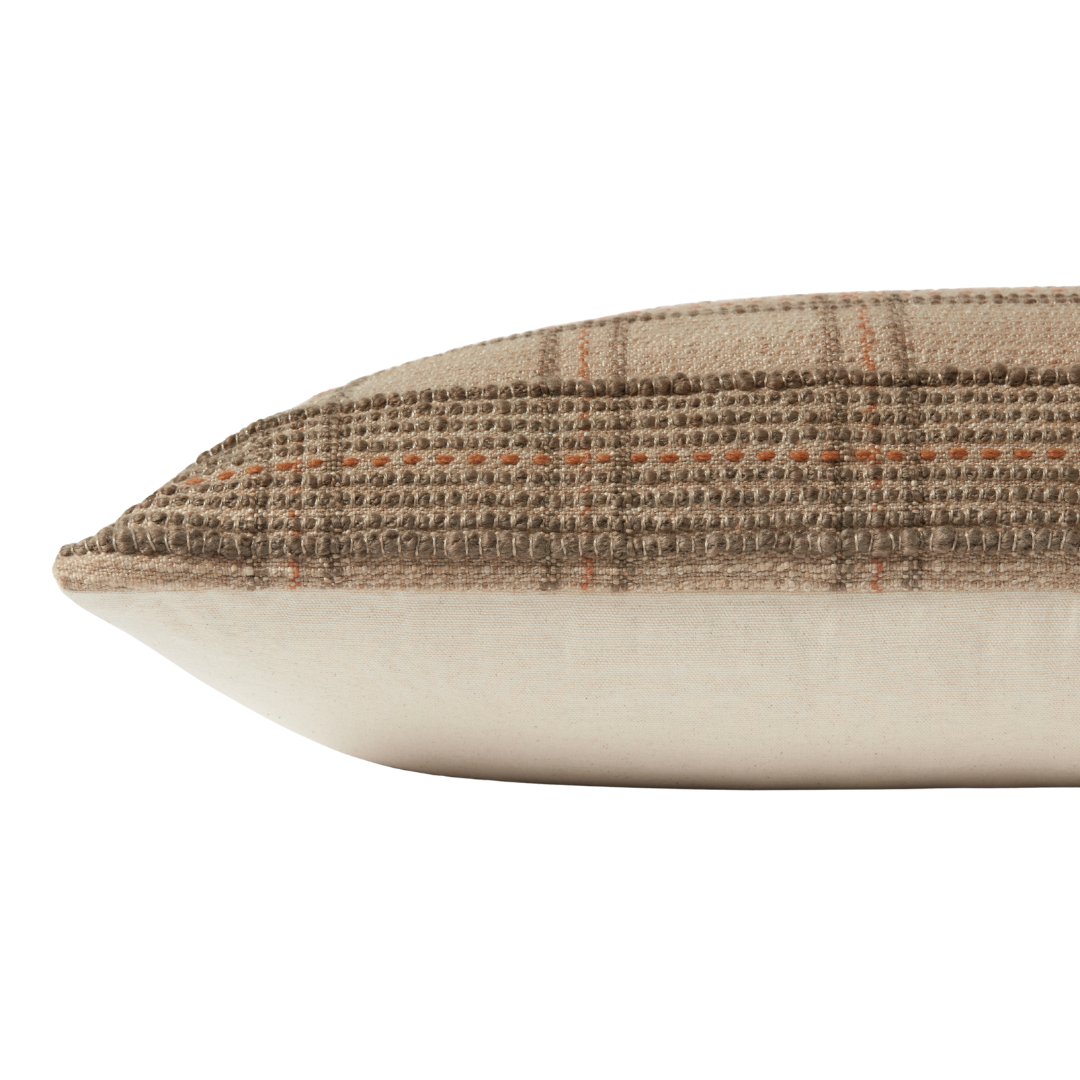 Calista 16" x 26" Pillow  [Tan/Terracotta]