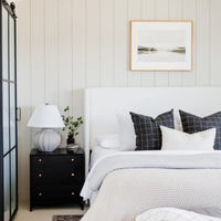 Windowpane Black 20" Pillow Cover