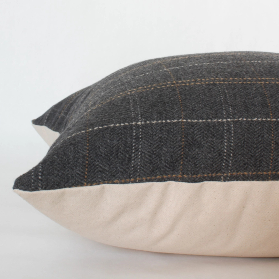 Glenton Dark Grey 20" Pillow Cover