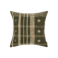 Bhujodi Wool Handloom Pillow, Cedar 20" x 20"