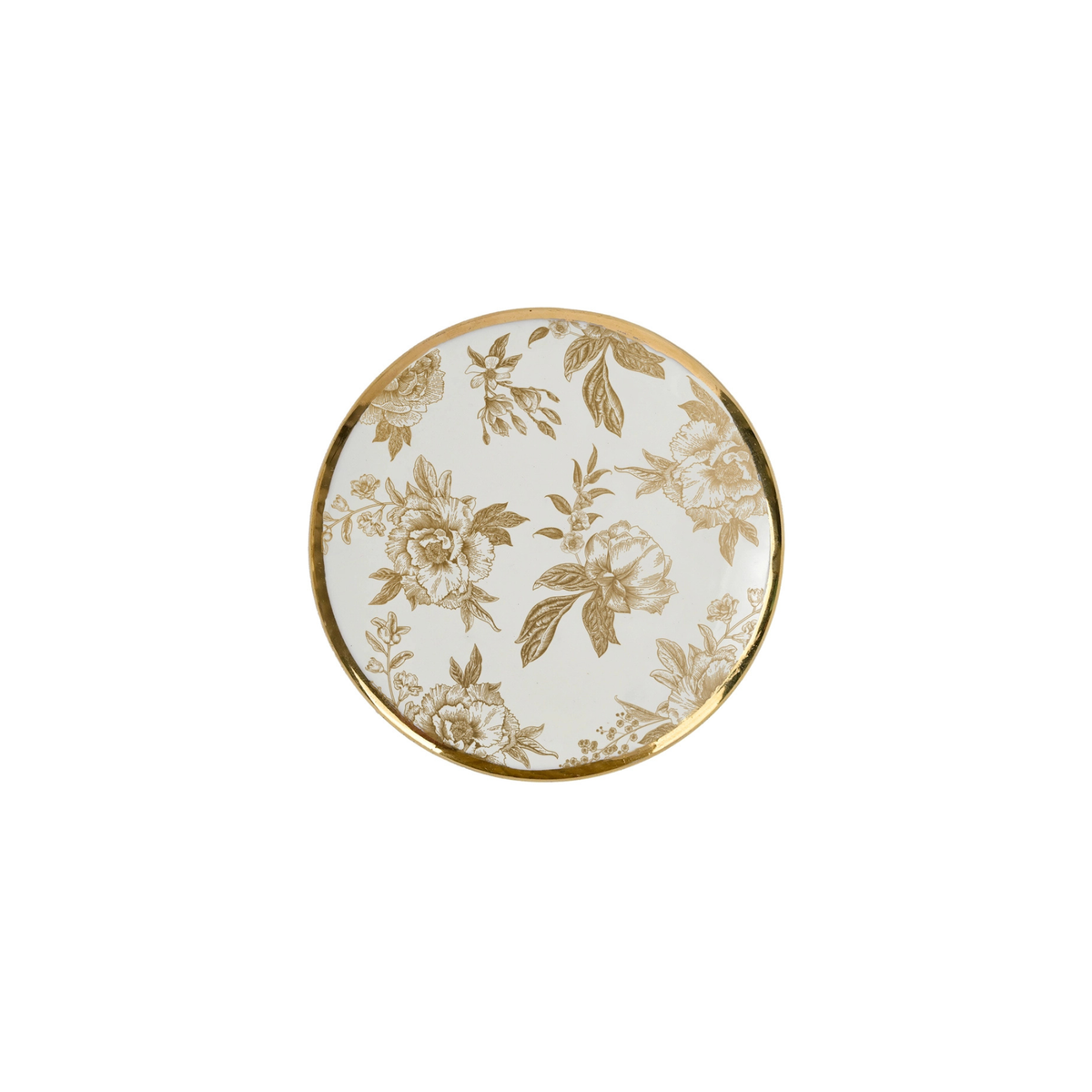 Trinket Dish with Lid [Gold Delft]