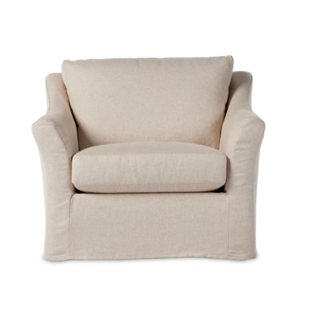 Chair and a on sale half slipcover