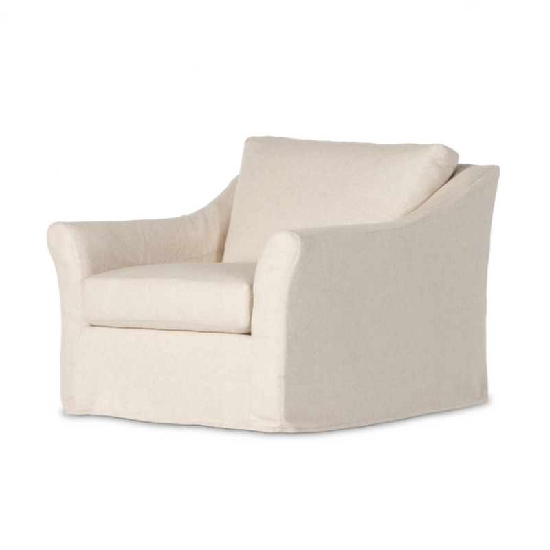 Della Slipcover Swivel Chair