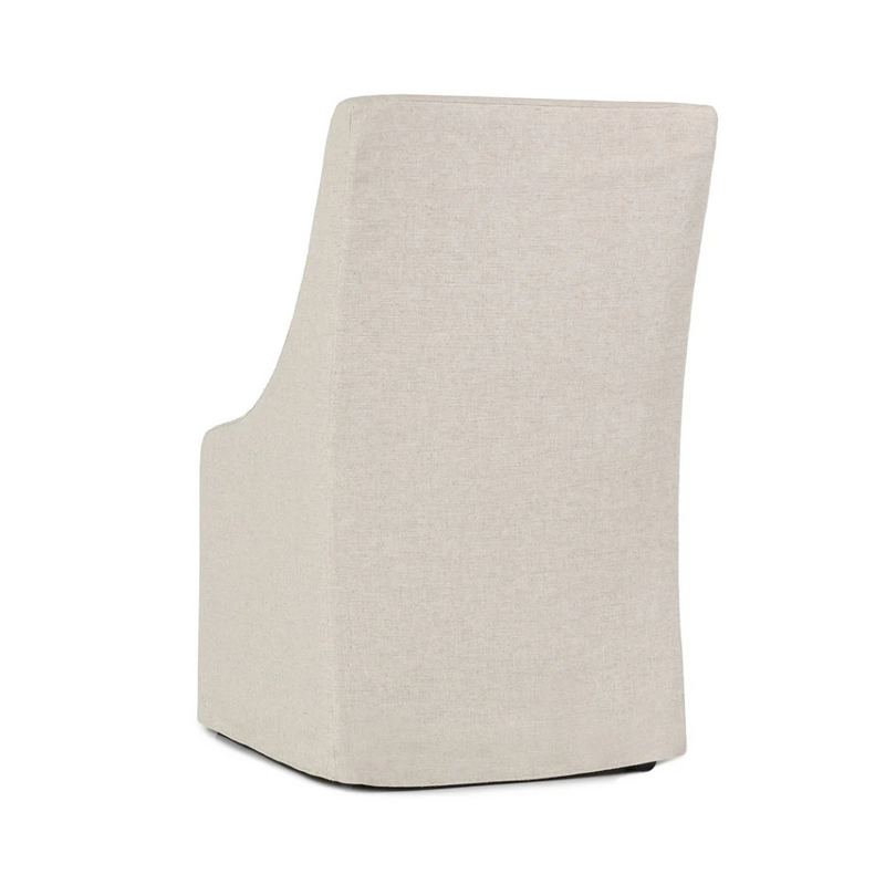 Wesson Upholstered Rolling Dining Chair